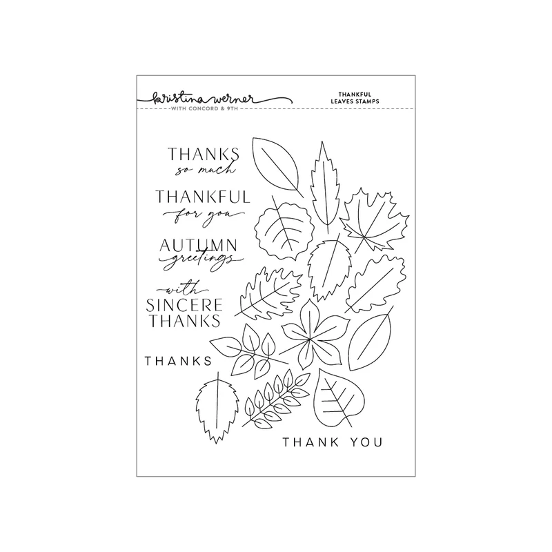Concord & 9th - Thankful Leaves Stamp Set (6 x 8)