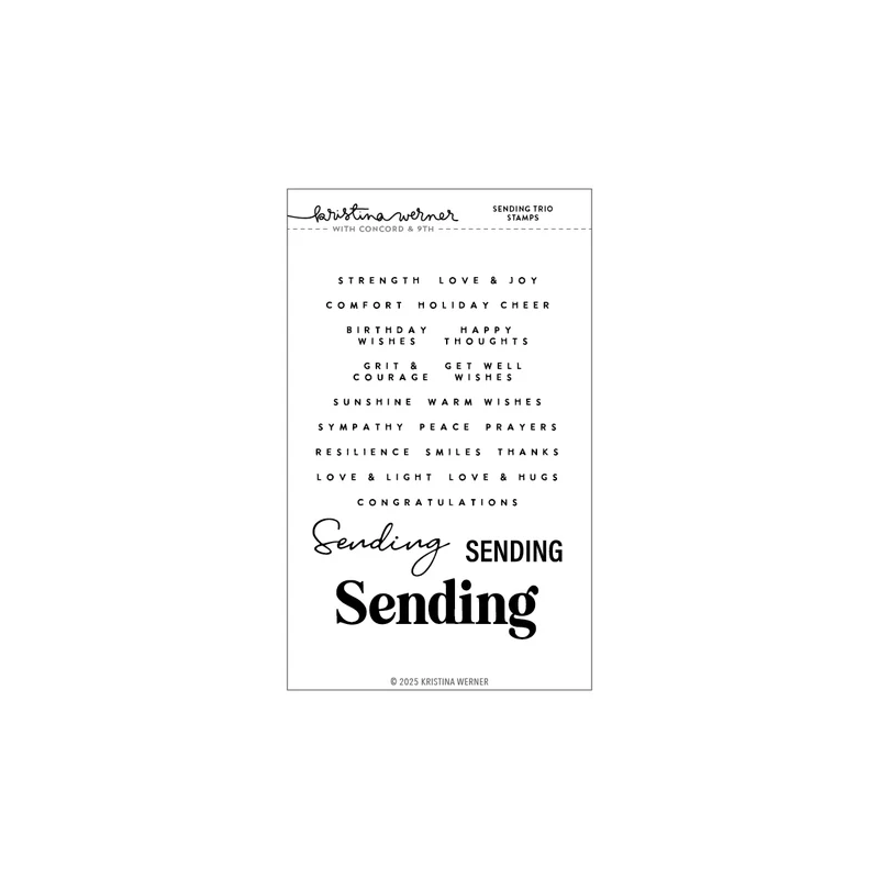 Concord & 9th - Sending Trio Stamp Set (4 x 6)