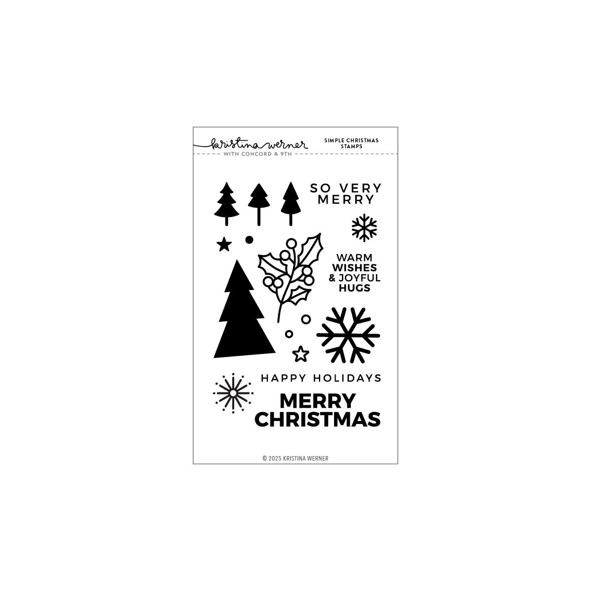 Concord & 9th - Simple Christmas Stamp Set (4 x 6)
