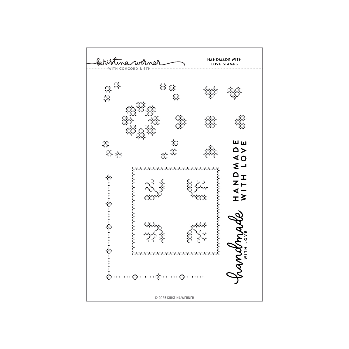 Concord & 9th - Handmade With Love Stamp Set (6 x 8)