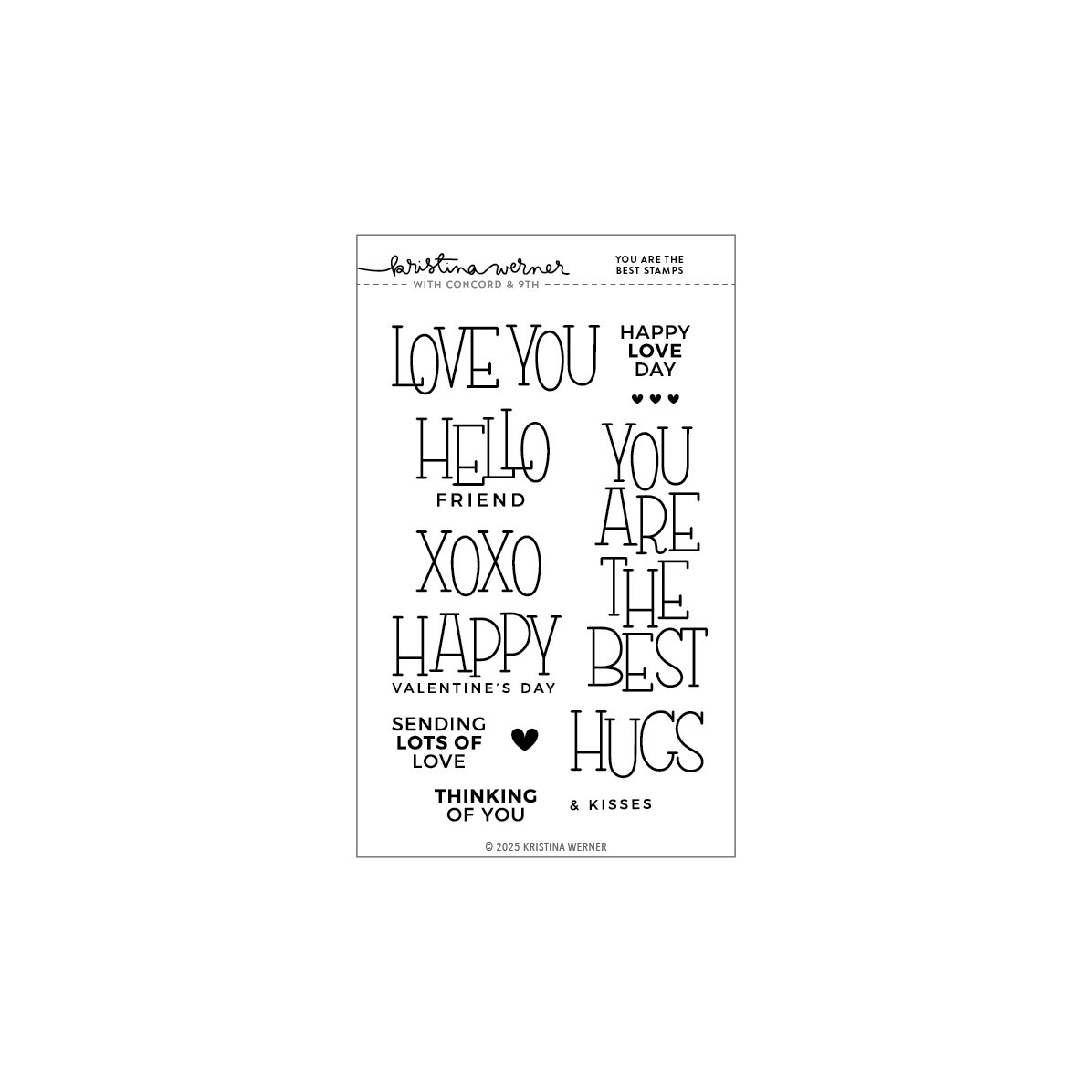 Concord & 9th - You Are The Best Stamp Set (4 x 6)