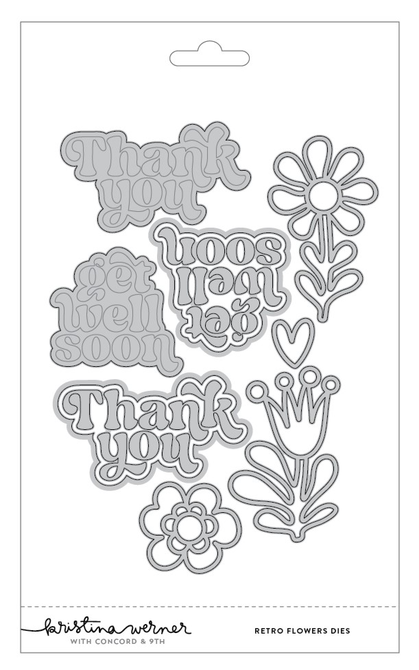 **NEW* - Concord & 9th - Retro Flowers Dies