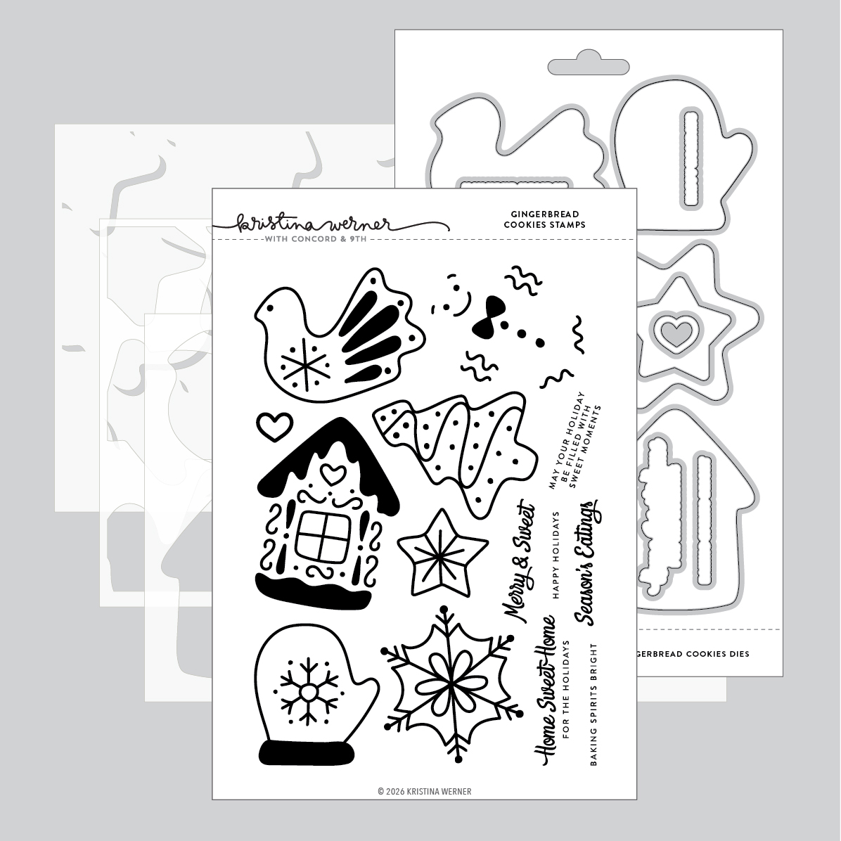 **NEW* - Concord & 9th - Gingerbread Cookies Bundle (3 items)