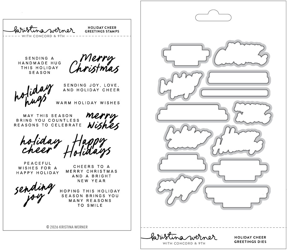 **NEW* - Concord & 9th - Holiday Cheer Greetings Bundle (2 items)