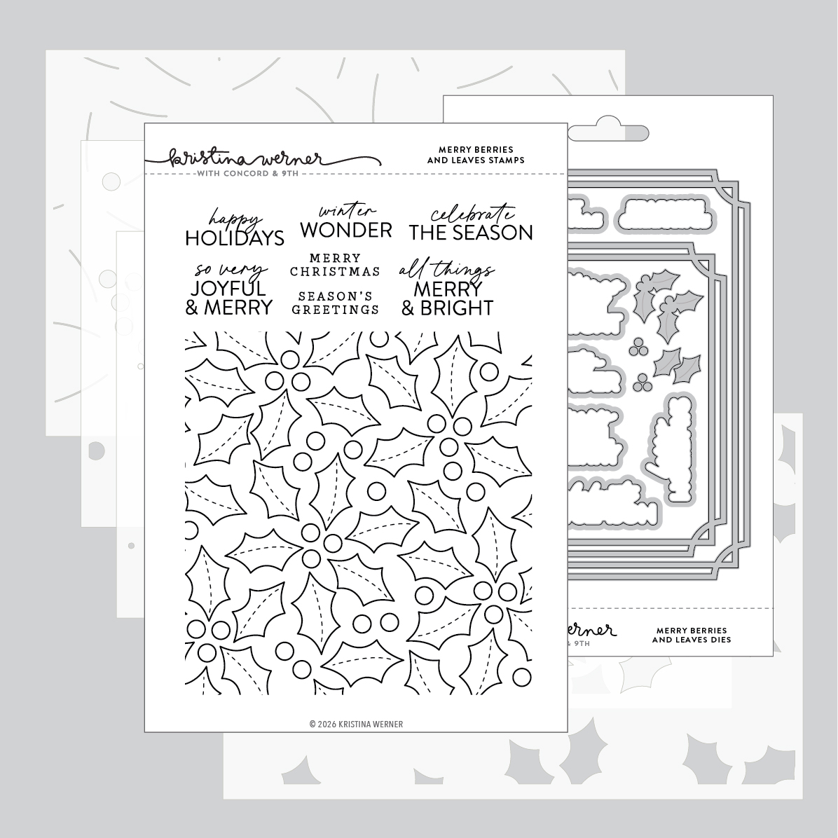 **NEW* - Concord & 9th - Merry Berries and Leaves Bundle (3 items)