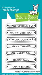 Lawn Fawn- Stamps - Ready, Set, Shake