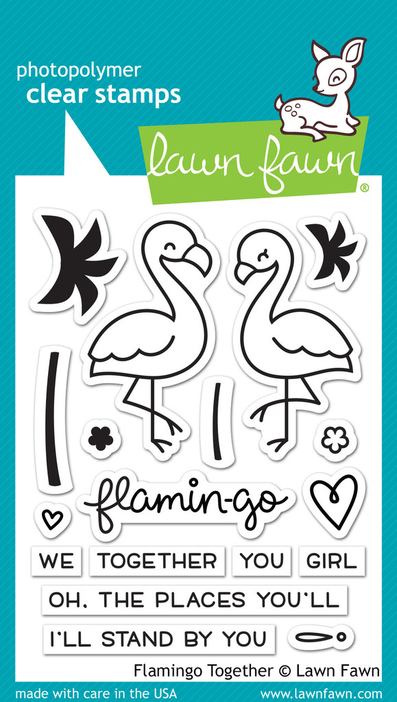 Lawn Fawn- Stamps - Flamingo Together