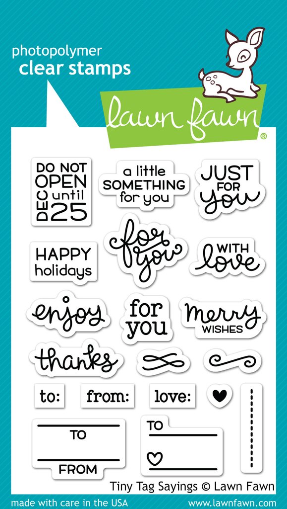 Lawn Fawn- Stamps -  tiny tag sayings