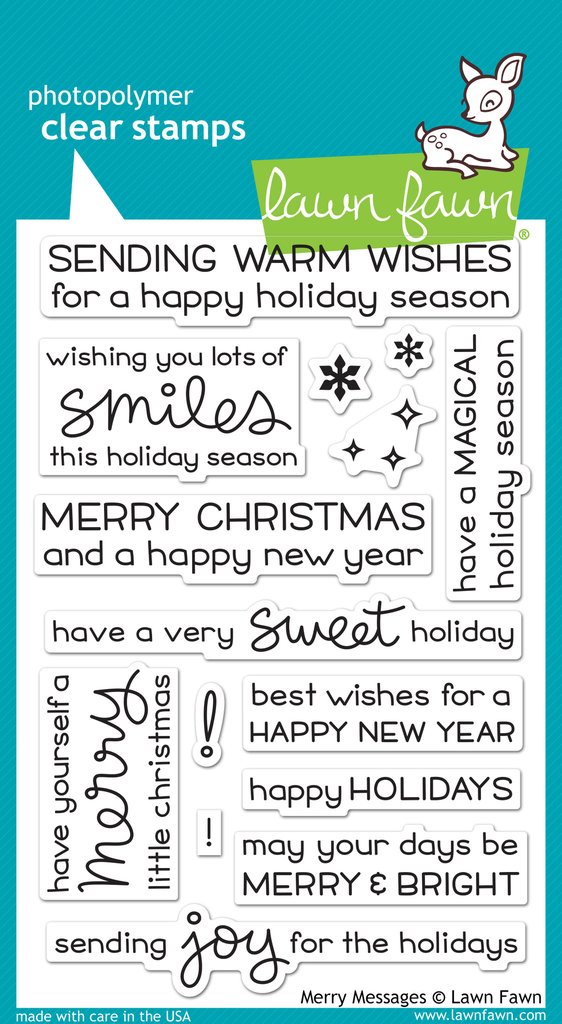 Lawn Fawn- Stamps -  merry messages