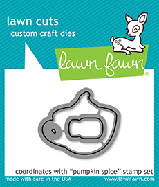 Lawn Fawn - pumpkin spice lawn cuts