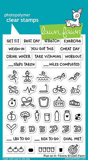 Lawn Fawn - plan on it: fitness