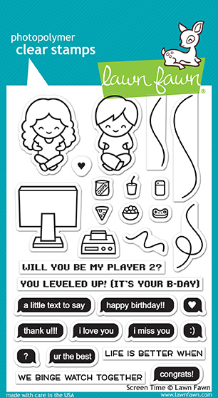 Lawn Fawn - Screen Time stamp