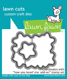 Lawn Fawn - how you bean? star add-on - lawn cuts