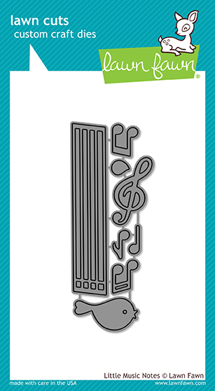 Lawn Fawn - little music notes
