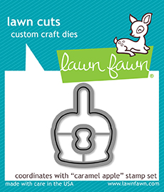 Lawn Fawn - caramel apple - lawn cuts