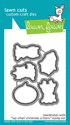 Lawn Fawn - say what? christmas critters lawn cuts