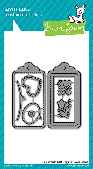Lawn Fawn - say what? gift tags
