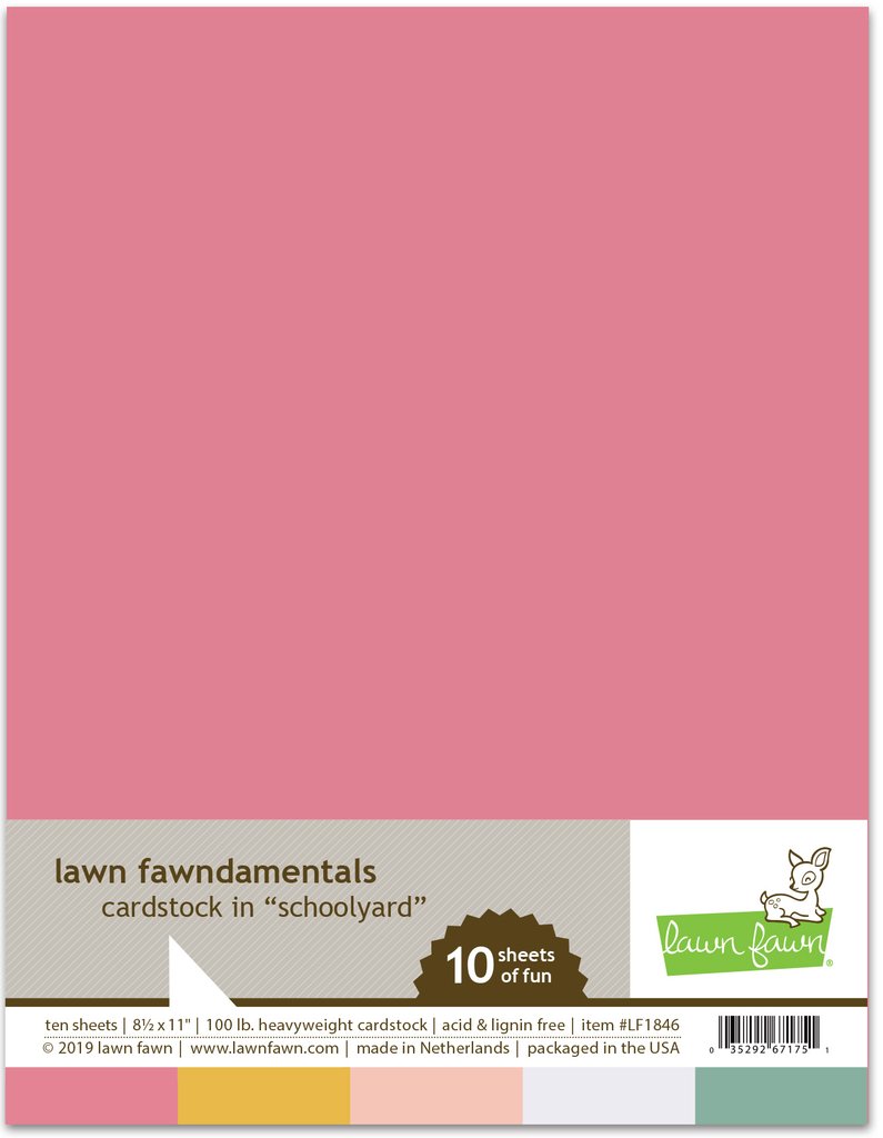 Lawn Fawn - schoolyard pack cardstock