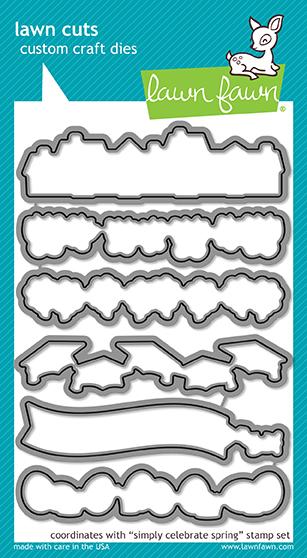 Lawn Fawn - simply celebrate spring - lawn cuts