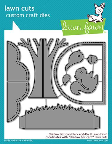 Lawn Fawn - shadow box card park add-on