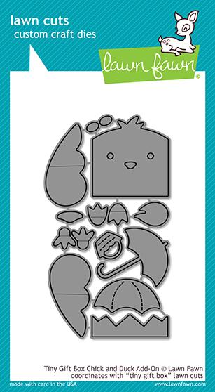 Lawn Fawn - tiny gift box chick and duck add-on