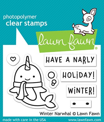Lawn Fawn - winter narwhal