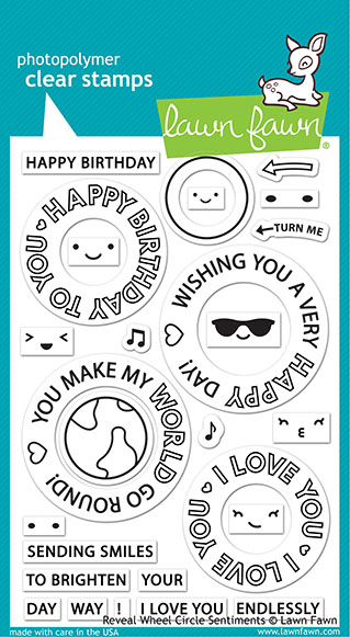 Lawn Fawn - reveal wheel circle sentiments