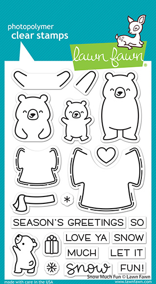 Lawn Fawn - snow much fun STAMP