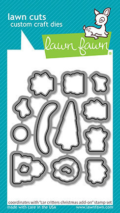Lawn Fawn - car critters christmas add-on - lawn cuts