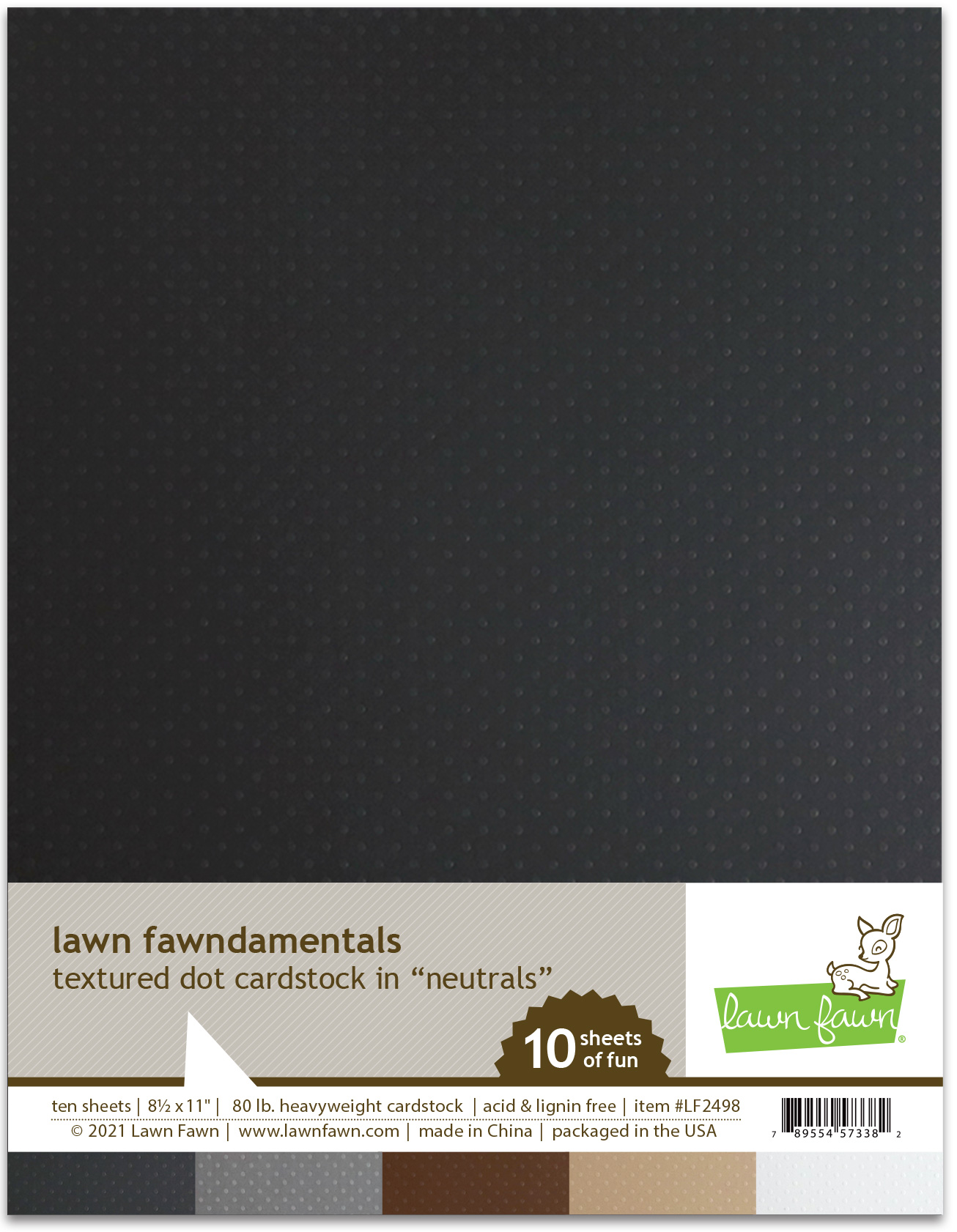 Lawn Fawn - textured dot cardstock - neutrals