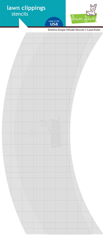 Lawn Fawn - slimline simple hillside stencils (SB10)