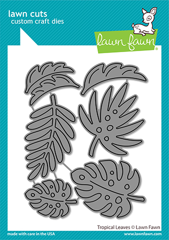 Lawn Fawn - tropical leaves