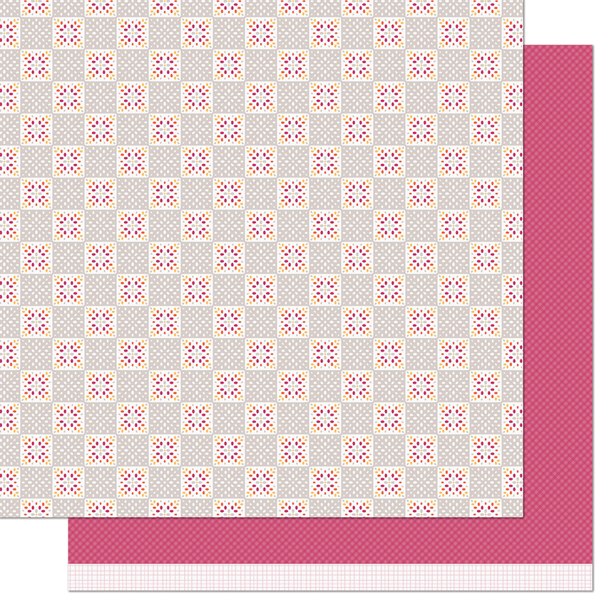 Lawn Fawn - cold snap remix 12x12 inch patterned paper