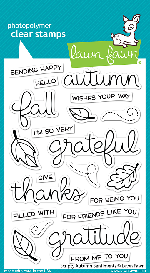 Lawn Fawn - scripty autumn sentiments