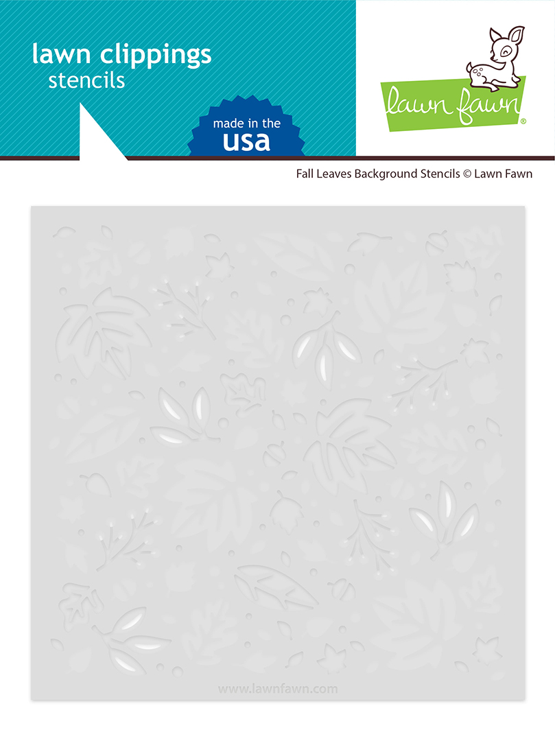 Lawn Fawn - fall leaves background stencils