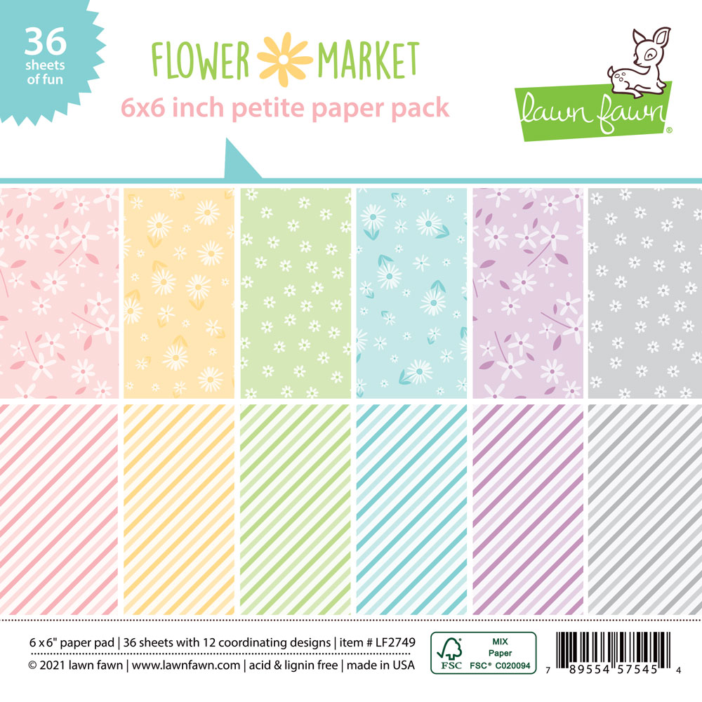 Lawn Fawn - flower market petite paper pack