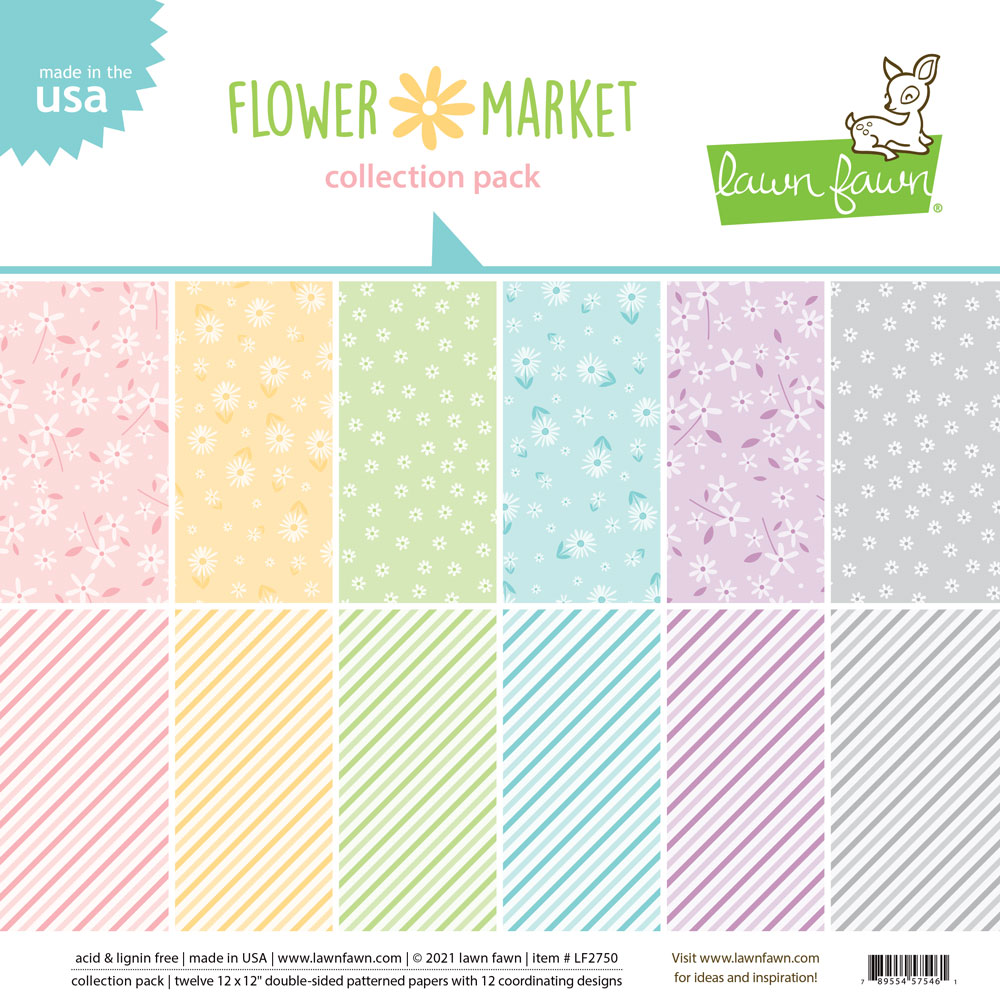 Lawn Fawn - flower market collection pack