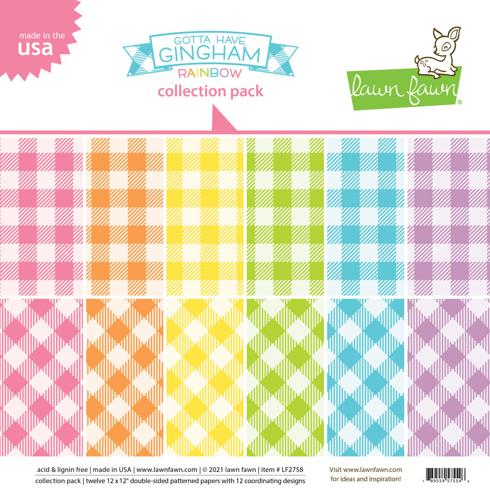 Lawn Fawn - gotta have gingham rainbow collection pack