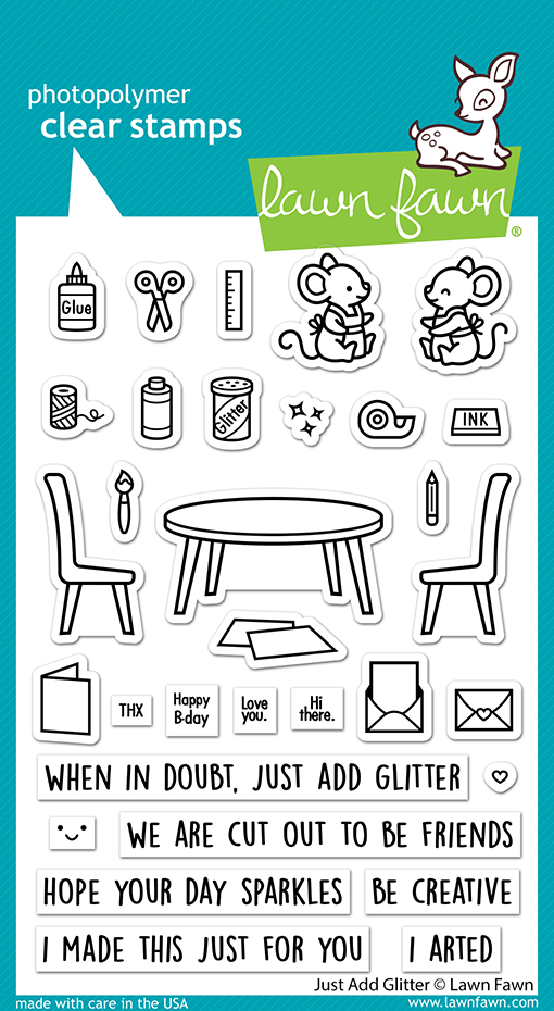 Lawn Fawn - just add glitter