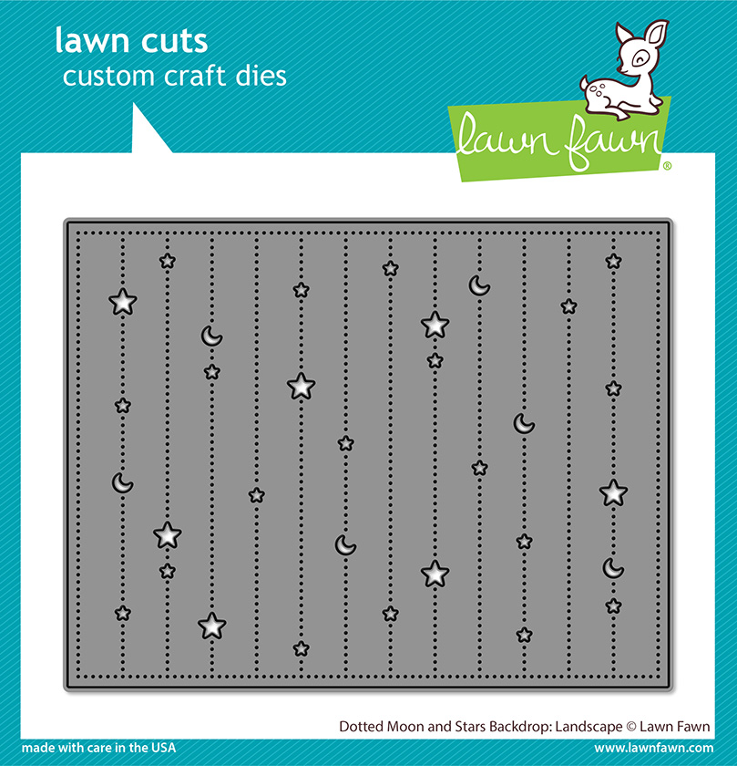 Lawn Fawn - Dotted Moon and Stars Backdrop: Landscape (OFFER)