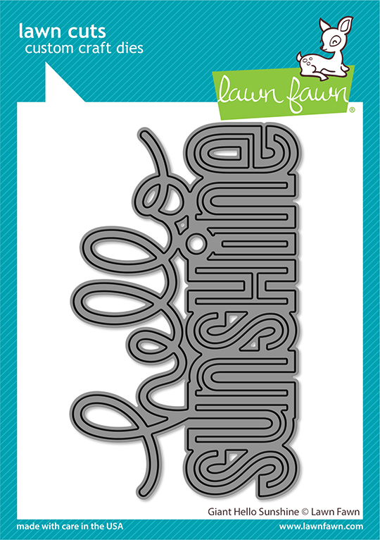 #Lawn Fawn - giant hello sunshine