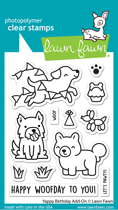 Lawn Fawn - yappy birthday add-on