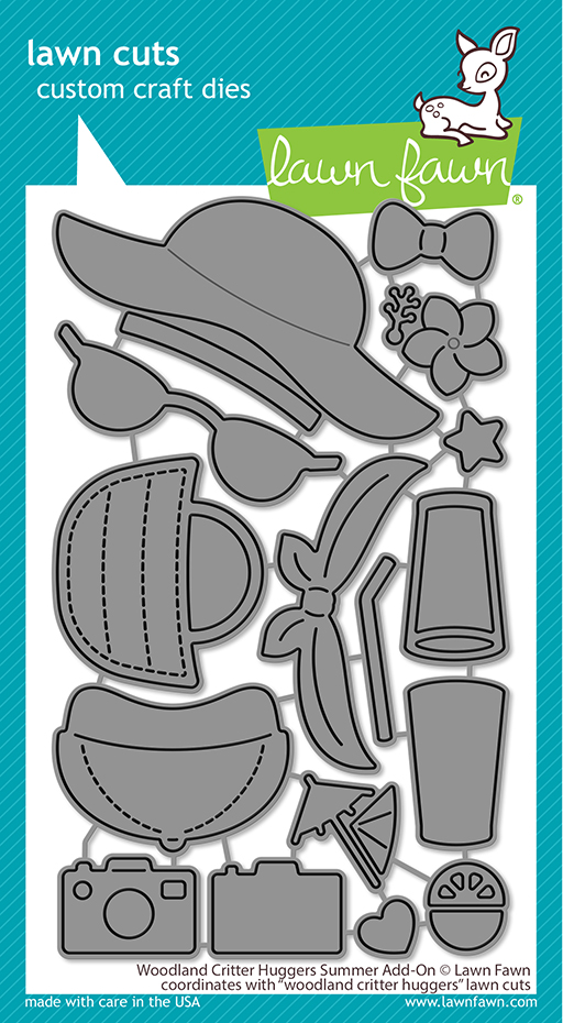 Lawn Fawn - woodland critter huggers summer add-on