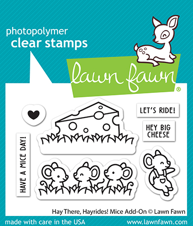 Lawn Fawn - hay there, hayrides! mice add-on