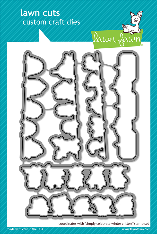 Lawn Fawn - simply celebrate winter critters lawn cuts