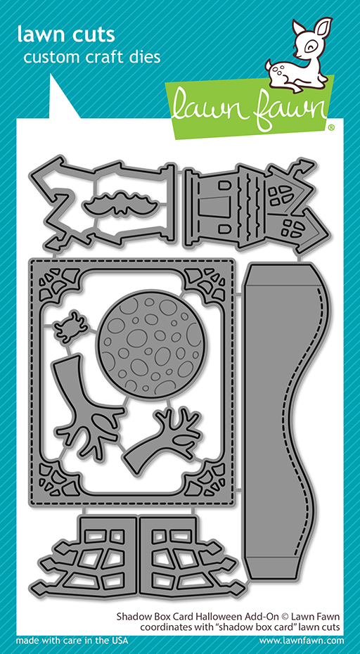 Lawn Fawn - shadow box card halloween add-on