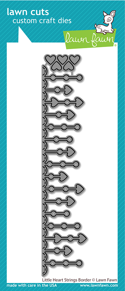 Lawn Fawn - little heart strings border 