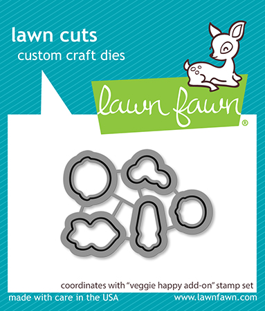 Lawn Fawn - veggie happy add-on lawn cuts