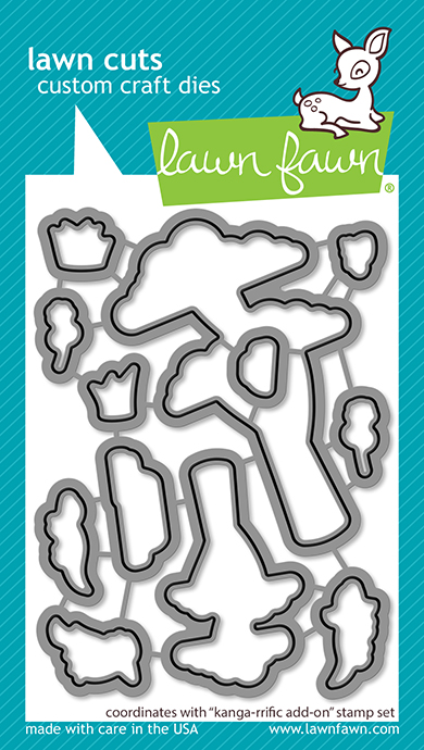 Lawn Fawn - kanga-rrific add-on lawn cuts