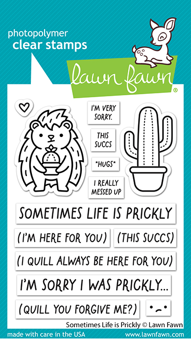 Lawn Fawn - sometimes life is prickly